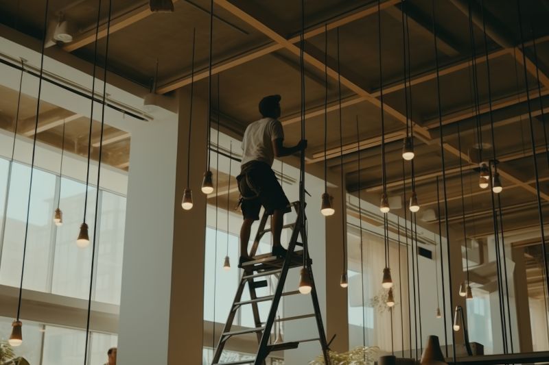 Bar Lighting Installation
