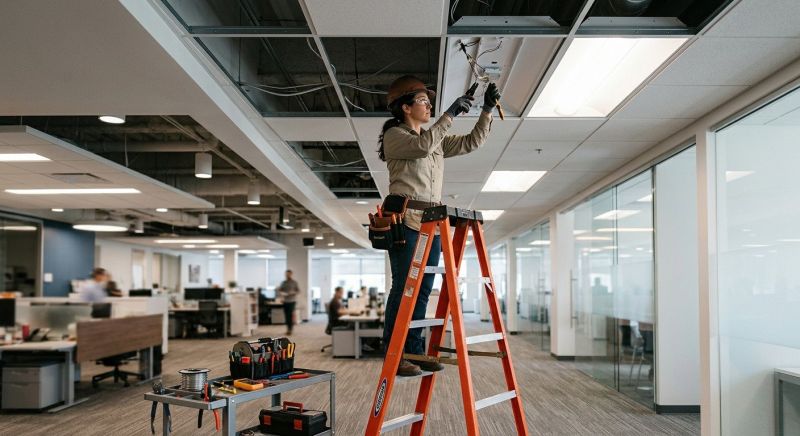 Commercial Lighting Repair project example
